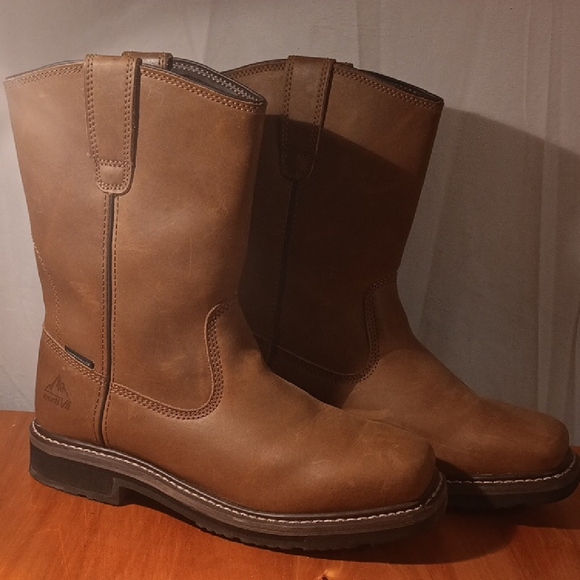 Nortiv 8 Brown Leather Men's Boots Size 11 - Picture 1 of 12